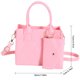 thumbnail image 2 of Bolso de hombro rómbico para mujer Bolso bandolera de fieltro Bolso tipo cartera simple y elegante (rosa), 2 of 5