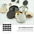 thumbnail image 4 of ifundom Round Zinc Alloy Buttons 50 Pieces Replacement for Suits Coats Jackets Craft Sewing, 4 of 6
