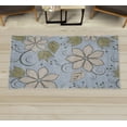 thumbnail image 1 of Floral Decorative Rug, Delicate Flowers with Swirling Ivy Branches Leaves Tulips Vintage Style of Art, Quality Carpet for Bedroom Dorm and Living Room, 6 Sizes, Pale Purpleblue, by Ambesonne, 1 of 1