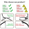 thumbnail image 3 of Hoffeorrad Heavy Duty Hammock Stand, Universal Steel Stand for Hanging Chairs, Sensory Swings & Egg Chairs, Supports 350 lbs, 3 of 7