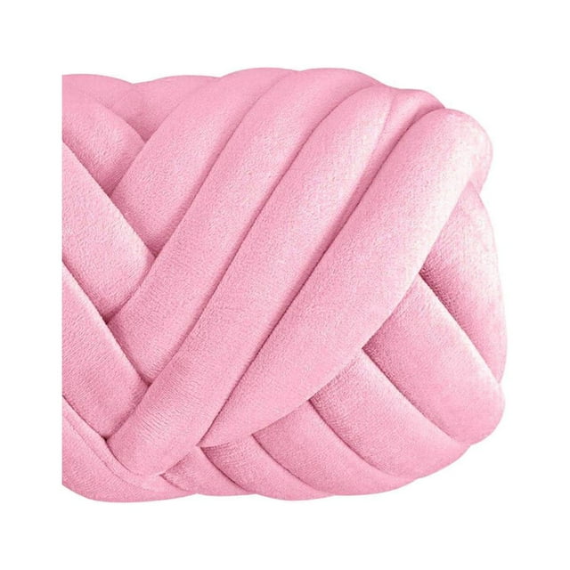 facefd Chunky Yarn Knitting Arm Knit Soft Yarn 250G for DIY Rug Making Sweaters Pink