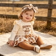 thumbnail image 5 of mgoYE Newborn Baby Girl Cowgirl Outfit Western Romper and Tutu Skirt Socks Headband 4Pcs Coming Home Clothing Set 12-18 Months, 5 of 9