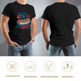 thumbnail image 5 of It's Not The 4th of July Until My Wiener Comes Out Hip Men's Cotton Short Sleeve HD Print Tee for Casual T-Shirt Crew Neck Top Black XL, 5 of 7