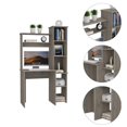 thumbnail image 3 of Pemberly Row Contemporary Desk Engineered Wood Desks in Gray, 3 of 9