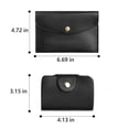 thumbnail image 3 of SENDEFN Women Fashion Handbags Tote Bags PU Leather Shoulder Bags Top Handle Satchel Purse Set 3pcs, 3 of 9