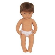 Miniland Educational Caucasian Redhead Boy Baby Doll, with Anatomically Correct Features