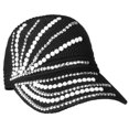 thumbnail image 2 of Sombrero de cola de caballo Timcorr con cristales de diamantes de imitación gorra de béisbol ajustable con brillo visera deportiva abierta para mujer, 2 of 6