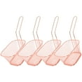 thumbnail image 1 of 4X Stainless Steel Frying Net Basket Cooking Strainer for French Fries Food Kitchen Tool(Rose Gold), 1 of 8
