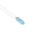 thumbnail image 5 of Natural Larimar Square Shape Pendant Necklace in Sterling Silver for Women with 18-inch Adj. Chain, Special Birthstone Jewelry for Her Birthday, Wedding Anniversary, Christmas, Mothers Day, 5 of 7