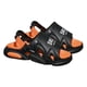 thumbnail image 4 of Sandalias deslizantes para hombre, sandalias de playa con punta abierta, antideslizantes, a la moda, para viajar y caminar Negro Naranja 40 41, 4 of 8