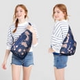thumbnail image 4 of Spiritual Goth Sling Backpack - Moon Phase & Sun Print Crossbody Bag, Fashionable Aesthetic Design, 4 of 4