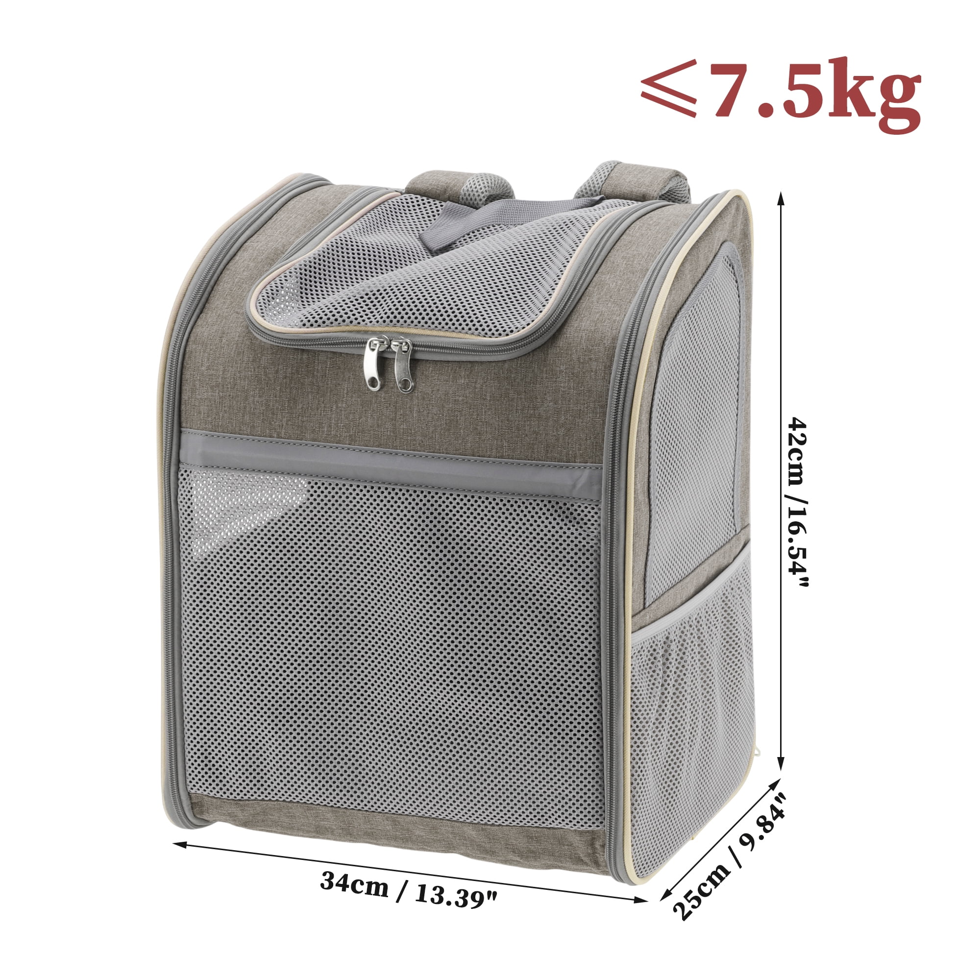 Unique Bargains Comfortable Pet Backpack for Cats and Small Dogs Foldable Transport Box
