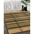 thumbnail image 3 of Ahgly Company Machine Washable Indoor Rectangle Abstract Bronze Brown Area Rugs, 4' x 6', 3 of 7