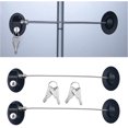thumbnail image 1 of Cerradura de puerta de refrigerador Brillar 3 piezas cerradura adhesiva fuerte negro, 1 of 5