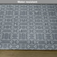 thumbnail image 6 of Ambesonne Eastern Place Mats Set of 4, Wavy Floral Sprouts, Standard Size, Charcoal Grey Dark Blue, 6 of 6