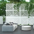 thumbnail image 4 of Lirago Zodiac Decorative Screen White 76"H x 47.2"L x 15.10"W, 4 of 6