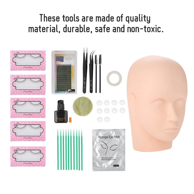 Pestañas 11 Unids/set Kit De Extensión De Pestañas Injerto Pestañas Postizas Pinzas Varillas De Limpieza Pegamento