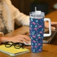 thumbnail image 6 of KLL Plants And Flamingos Print 40oz Stainless Steel Insulated Car Cup Coffee Mug with Spillproof Lid - Keep Your Drink Hot or Cold on the Go, 6 of 8
