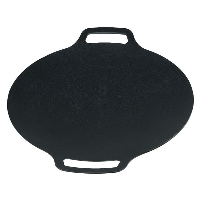 Plaque de Cuisson Barbecue Coréenne, Poêle à Griller Barbecue Coréenne pour Cuisson en Extérieur Antiadhésive Ronde Normes de l'Industrie