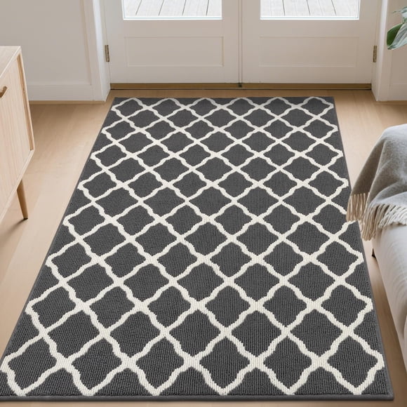 SHACOS Grand Paillasson Intérieur Extérieur 4 X 6 Pi Tapis de Porte Antidérapant Imperméable avec Endos Tapis d'Entrée Lavable Collecteur de Saleté Tapis de Sol pour Vestibule Cuisine