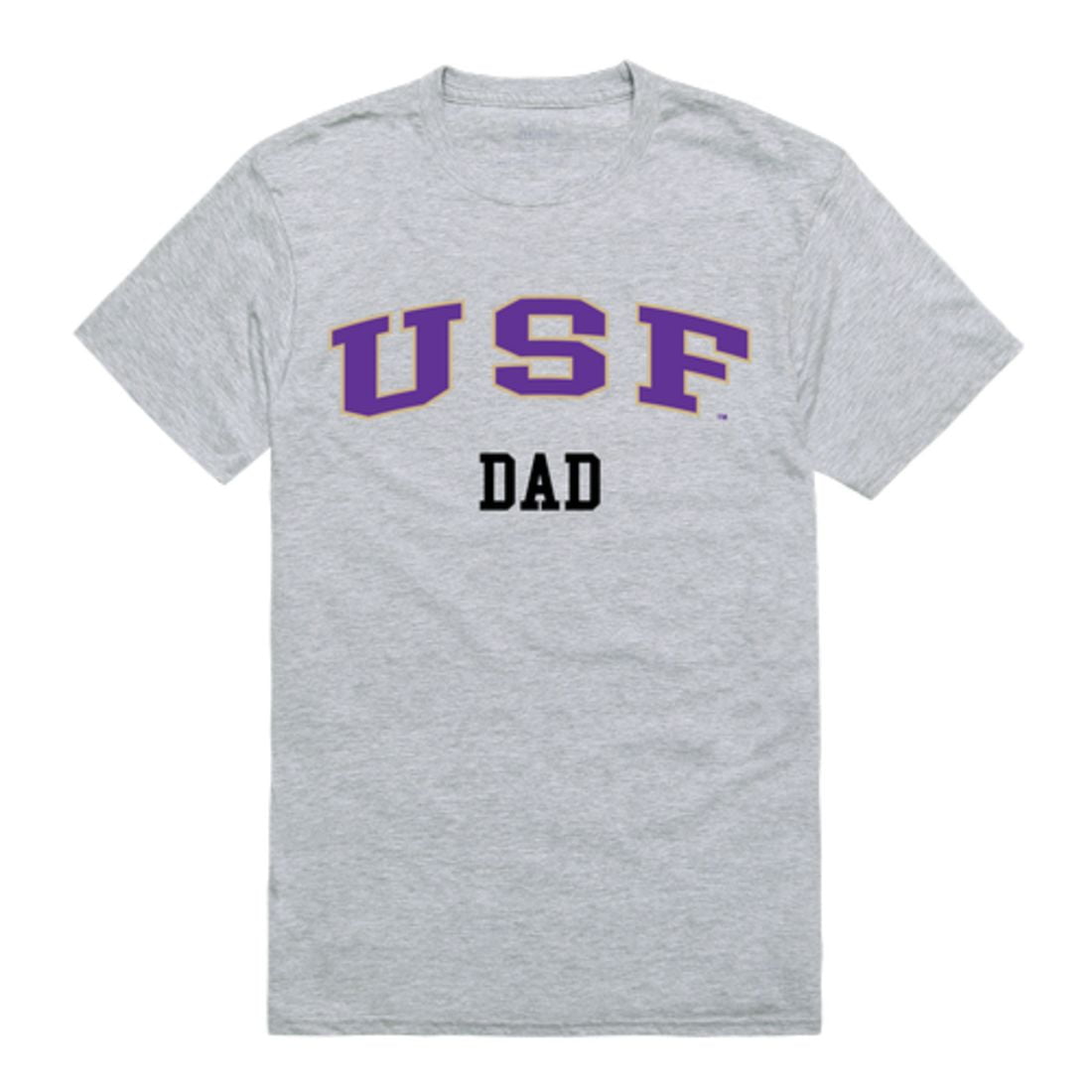 USF University of Sioux Falls Cougars College Dad T-Shirt Heather Grey ...
