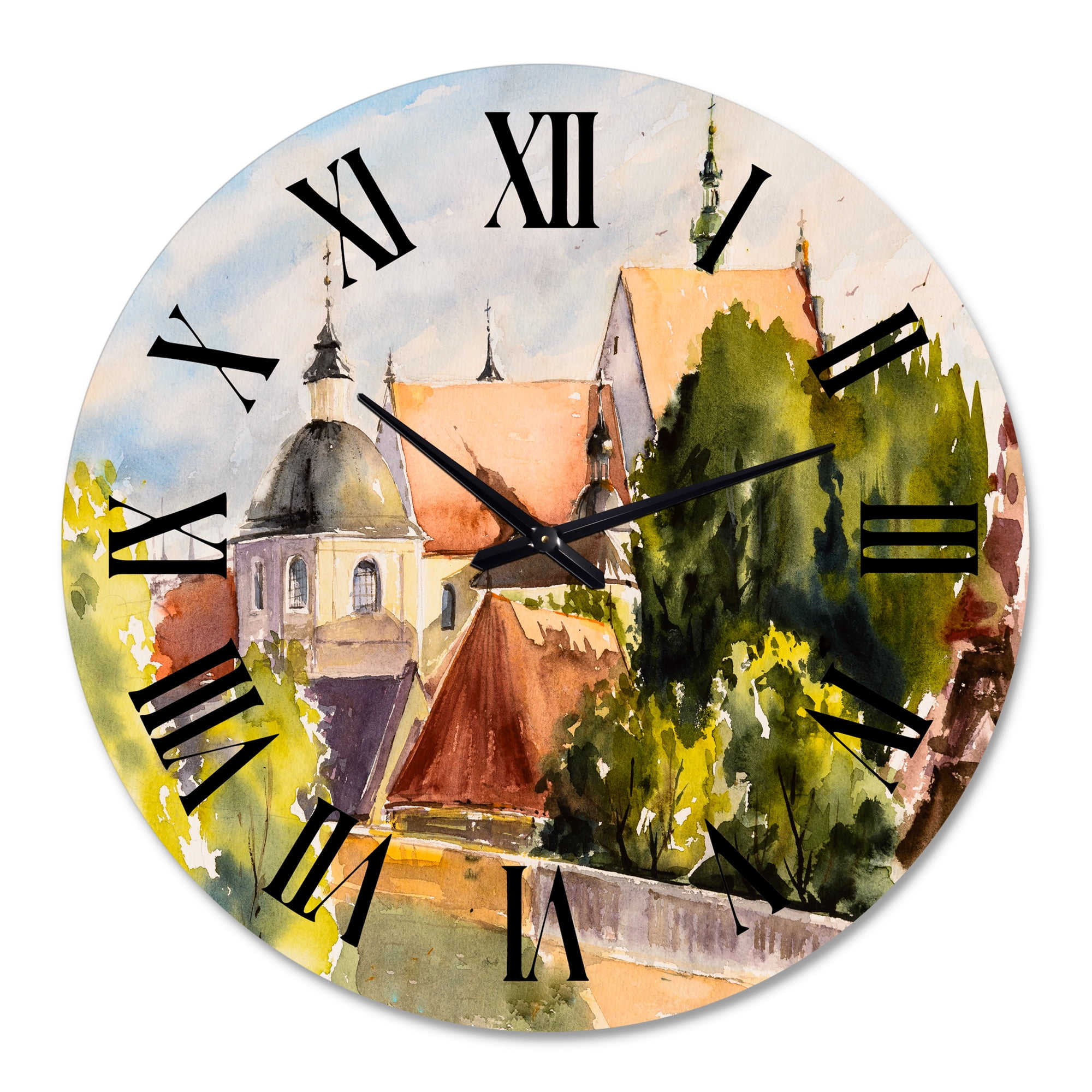 Designart 1 in Quartz Traditional Wall Clock