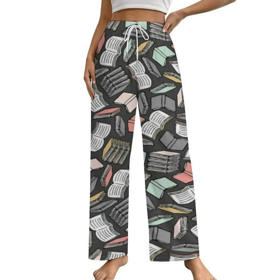 So Many Books Pajama Pants Loose Pajamas Female Breathable Home Trousers Leisure Sleeping Pants Large Size