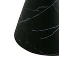 thumbnail image 3 of GDF Studio Black Marble Finish Hourglass-Shaped Outdoor Lightweight Concrete MgO Side Table, 3 of 7