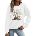 thumbnail image 2 of Women's Christmas Sweatshirts Xmas Printed Shirts Pullover Winter Sweaters Tops Long Sleeve Crew Neck Blouses Casual Holiday Christmas Clothing, 2 of 5