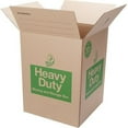 Duck HeavyDuty Moving/Storage Boxes, 18l x 18w x 24h, Brown
