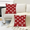 thumbnail image 4 of Valentine''s Day Pillow Covers 18x18 Inch Set of 2 Small Pink Hearts Love Pillow Decor Throw Pillow Covers Valentine Cushion Case Decoration for Sofa Couch Red, 4 of 6