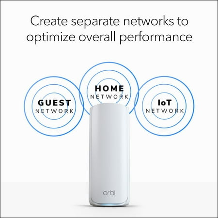 NETGEAR - Orbi 770 Series BE11000 Tri-Band Mesh Wi-Fi 7 System (3-pack) - White