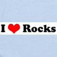 thumbnail image 2 of CafePress - I Love Rocks Infant Creeper - Baby Light Bodysuit, Size Newborn - 24 Months, 2 of 4