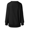thumbnail image 5 of BKQCNKM Sweatshirt for Women Oversized Sweatshirt for Women's Sweatshirts Long Sleeve Tunic Tops Crew Neck Soft Pullover with Side Zipper Shirt Crewneck Sweatshirts Women,Black XXL, 5 of 5