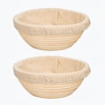 thumbnail image 1 of Luniquz Round Bread Dough Proofing Rising Rattan Basket & Liner, 1 of 6