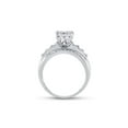 thumbnail image 3 of FB Jewels 10kt White Gold Round Diamond Cluster Bridal Wedding Engagement Ring 1/2 Cttw Size 7, 3 of 4