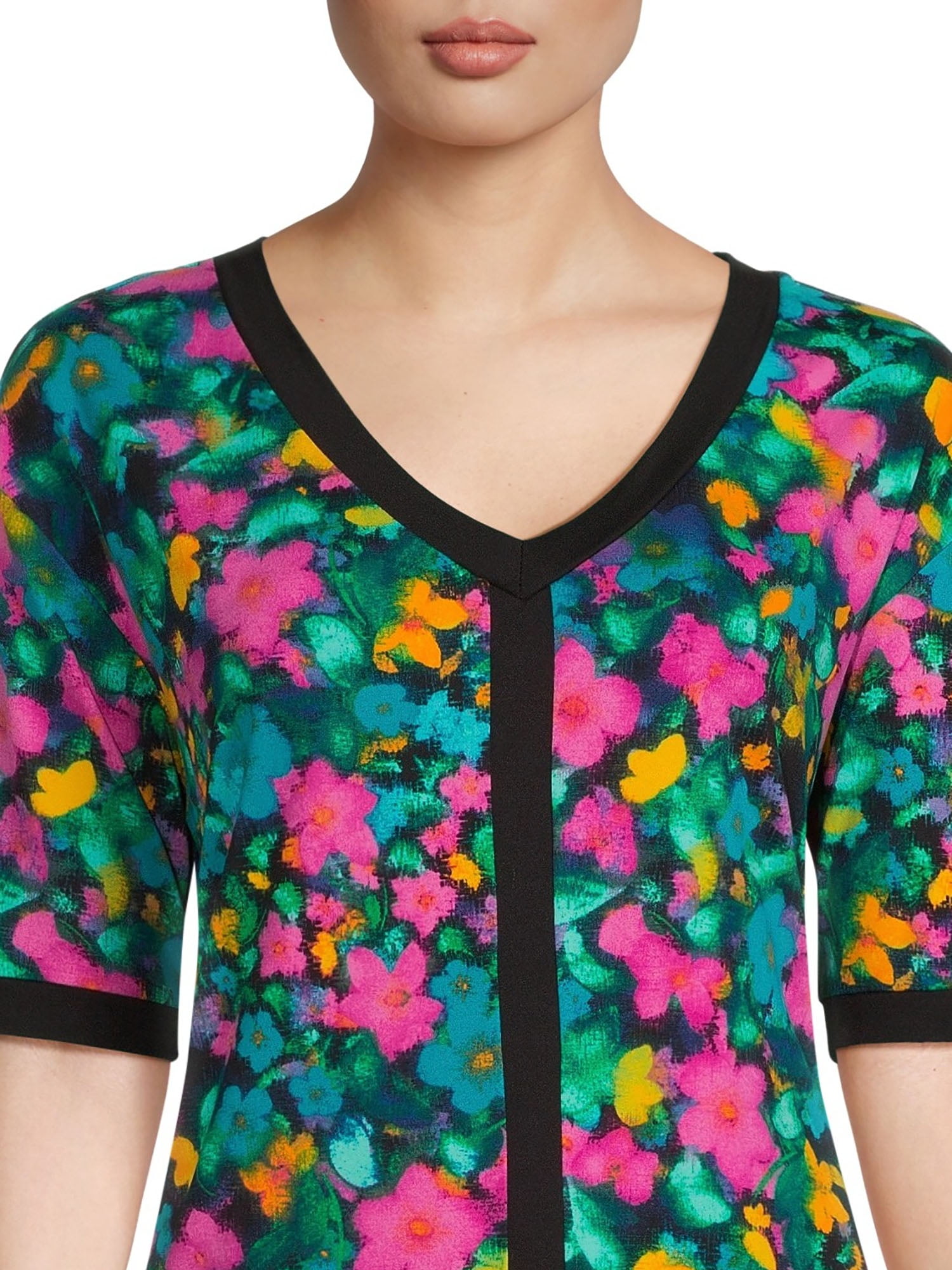 The Pioneer Woman Short Sleeve Top with Pant Pajama Set, Women’s, 2-Piece