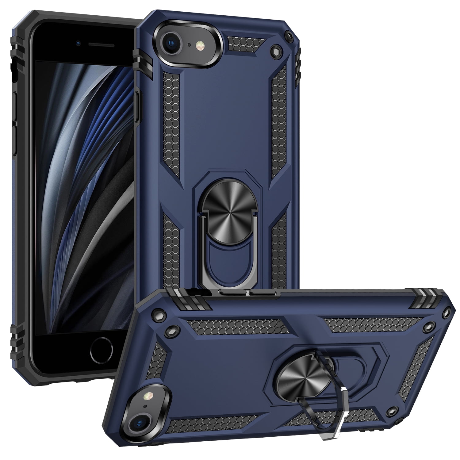 Jasonyu Funda Para IPhone SE 2022/2020/8/7, Cuero PU Carcasa, Tipo Libro Flip Case Con Tapa