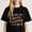 Black-3, variant on Colorful Sun Graphic For Women Goodbye School Hello Summer Funny Casual Tee print T Shirt