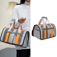 thumbnail image 5 of Transportadores para gatos, impermeable, transpirable, tela Oxford, plegable, bolsa de viaje para mascotas, perros, gris S, 5 of 5
