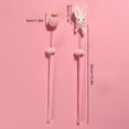 thumbnail image 2 of Cat Teaser Wand Creative Bell Rabbit Peach Cat Wand Toy Kitten Interactive Toy, 2 of 10