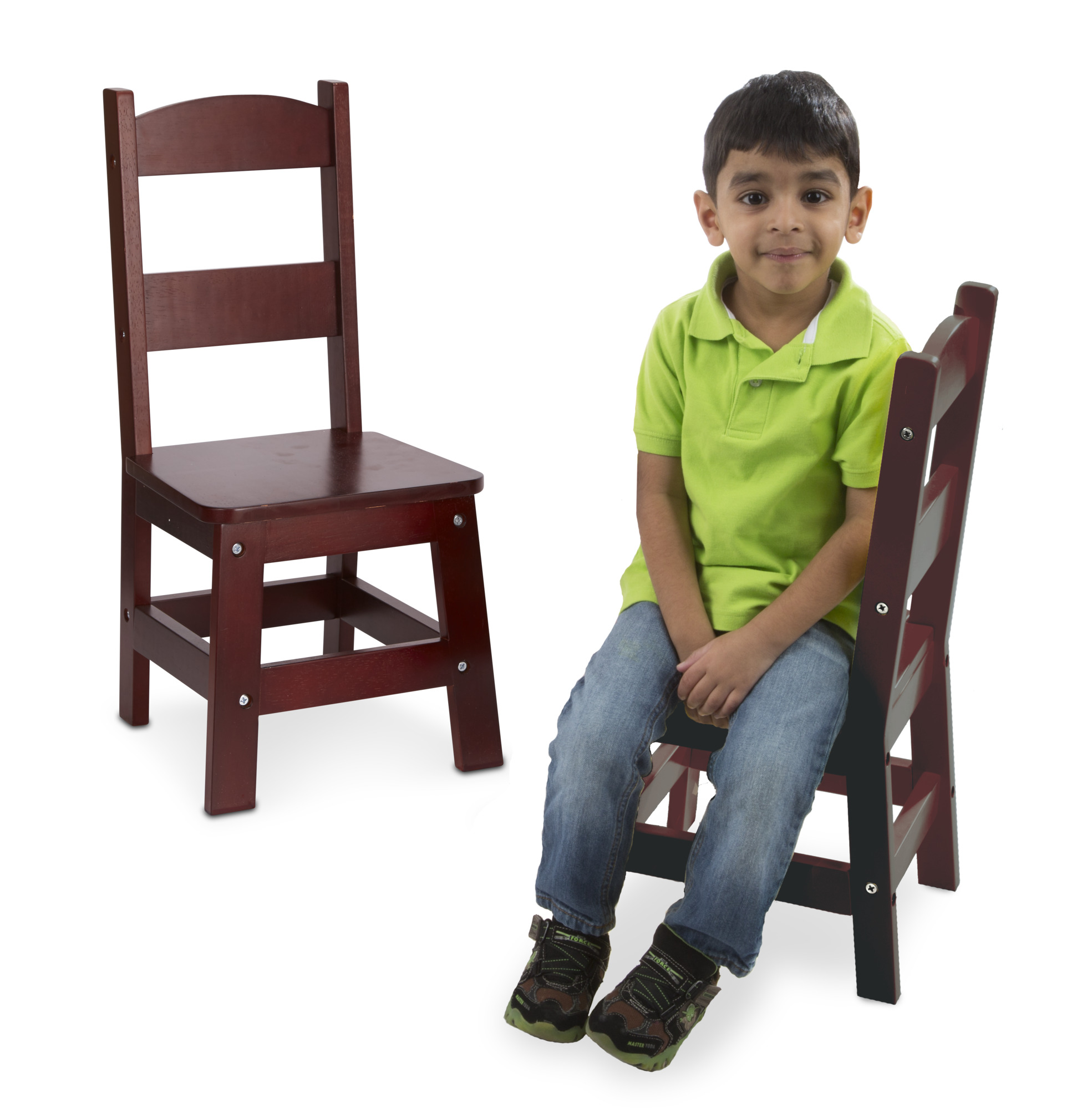 Melissa Doug Kids Wooden Chair Pair Multiple Colors