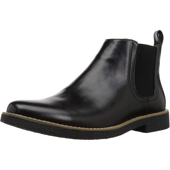Deer Stags Men's Rockland Memory Foam Dress Casual Comfort Chelsea Boot, Black, 12 Medium US