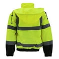 thumbnail image 3 of Men's Class 3 Safety High Visibility Water Resistant Reflective Neon Work Jacket (Tuff-Gard - Neon Yellow, XL), 3 of 5