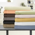 thumbnail image 4 of Egyptian Cotton 1500 Thread Count Solid Sheet Set  Full-Mocha, 4 of 5
