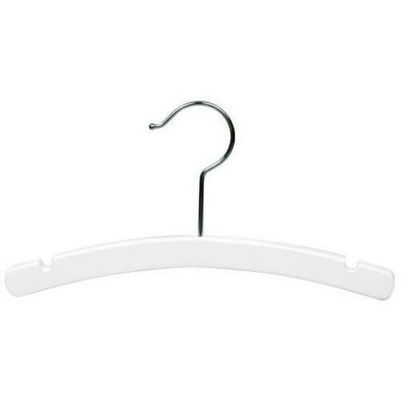 Only Hangers Infant White Wooden Top Hanger