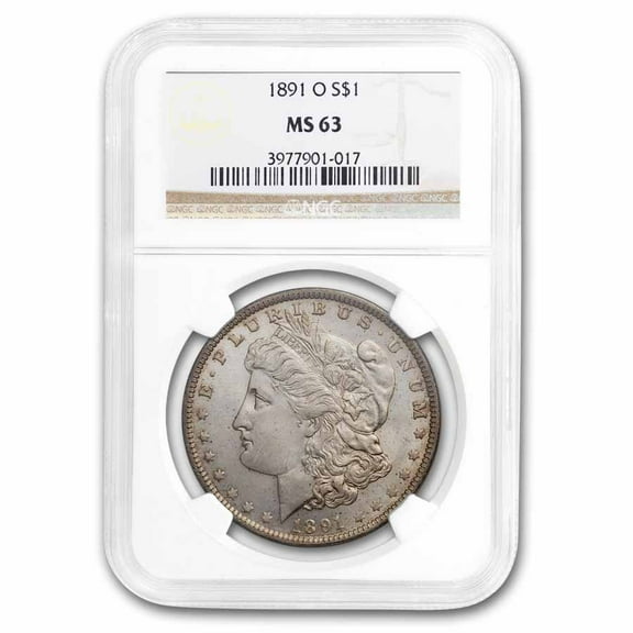 1891-O Morgan Dollar MS-63 NGC