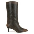 thumbnail image 2 of Franco Sarto Women's Faded Black Leather A-Amari Mid Calf Boots 7.5M, 2 of 5