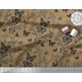 thumbnail image 2 of Soimoi Poly Georgette Fabric Leaves,Floral & Butterfly Print Fabric by Yard 42 Inch Wide, 2 of 3