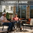 thumbnail image 7 of US Weight 26 lbs. Prefilled Concrete Square Outdoor Patio Umbrella Base in Bronze, 7 of 7